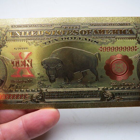 24k United State $10 Buffalo Bill Collection - Picture 1 of 3
